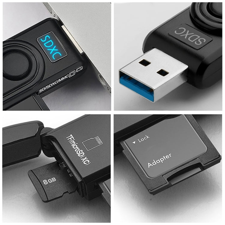 Rocketek CR5 USB3.0 Multi-function SD / TF Card Reader... – Bulky Mart