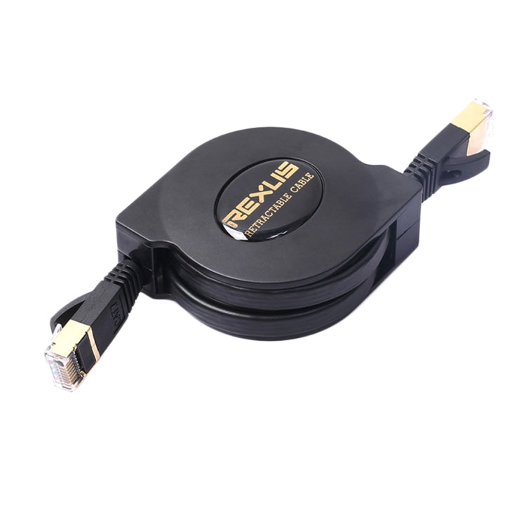 REXLIS 1.5m CAT7 10 Gigabit Retractable Flat Ethernet RJ45 Network