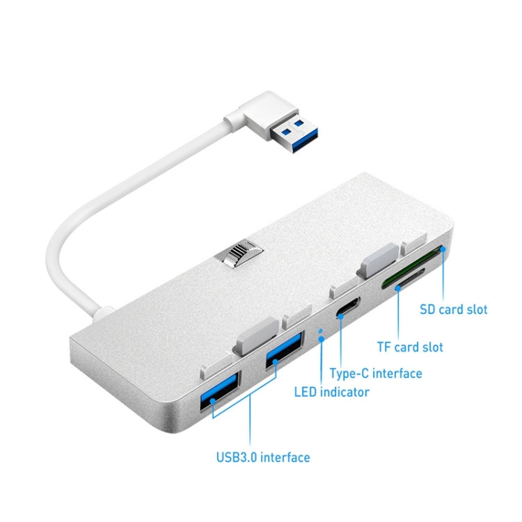 Rocketek HC413 Type-C + USB3.0 x 2 + SD / TF Card Reader HUB Adapter ...