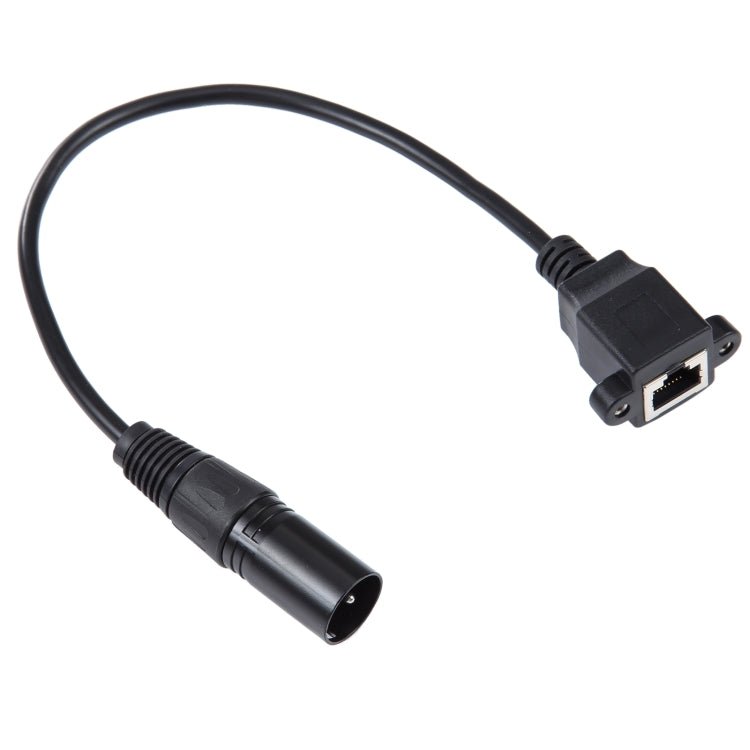 3-pin XLR Male to RJ45 Female Ethernet LAN Network Extension Cable