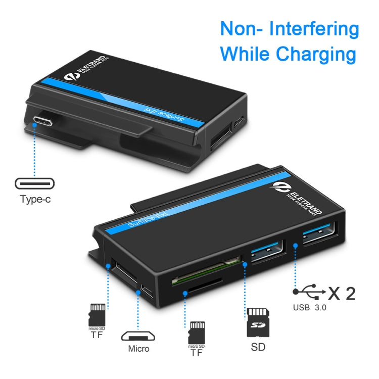 ROCKETEK RT-SGO737 2 USB 3.0 + Micro USB Interface Hub for Microsoft S ...