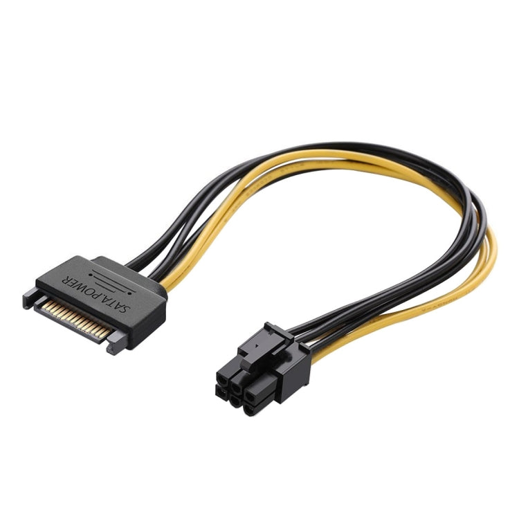 20cm SATA 15 Pin to 6 Pin PCI Express Graphics Video Card Sata Power