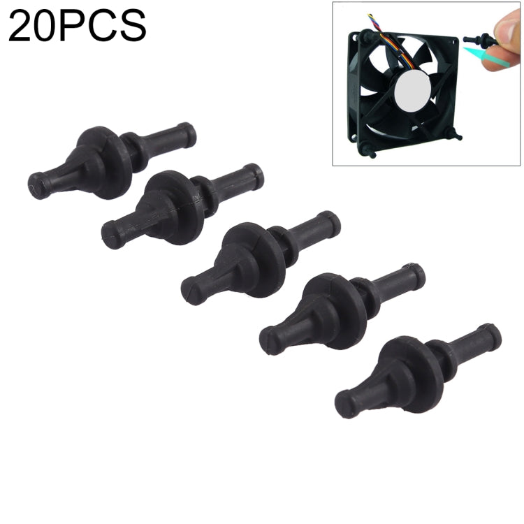 20 PCS 29.9mm Anti Vibration Soft Damping Nail Rubber Silicone