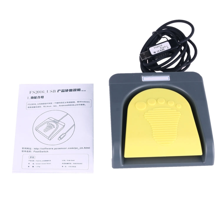 FS2016_USB PCsensor USB Foot Switch Foot Control Keyboard, Multimedia ...