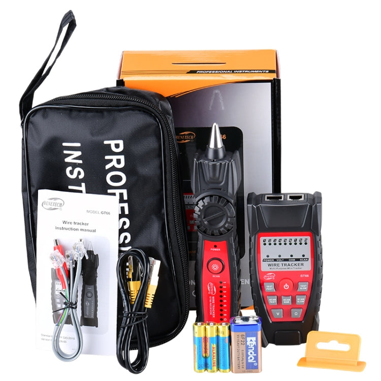 BENETECH GT66 RJ11 / RJ45 Multifunctional Cable Tester Line Finder Net ...