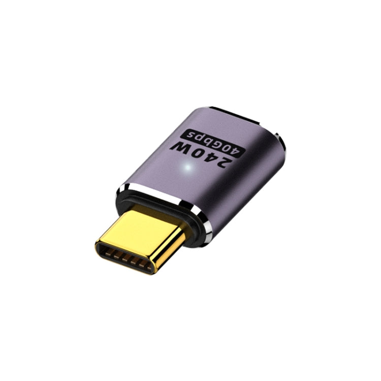 240W USB-C/Type-C Female to USB-C/Type-C Male 40Gbps Straight Adapter