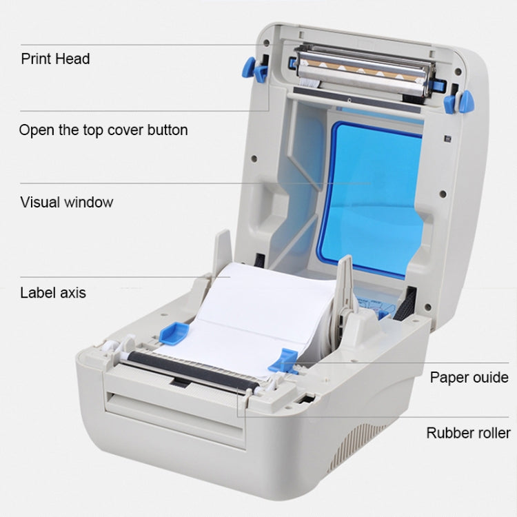 Xprinter XP-460B USB Port Thermal Automatic Calibration Barcode Printe ...