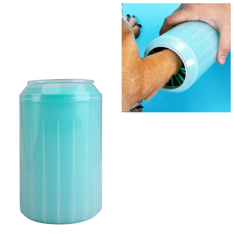 Pet Cat Dog Foot Clean Cup Cleaning Tool Silicone Washing Cup, Size: Middle (Green)