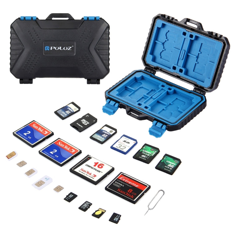 PULUZ 27 in 1 Memory Card Case for 4CF + 8SD + 9TF + 1Card PIN +