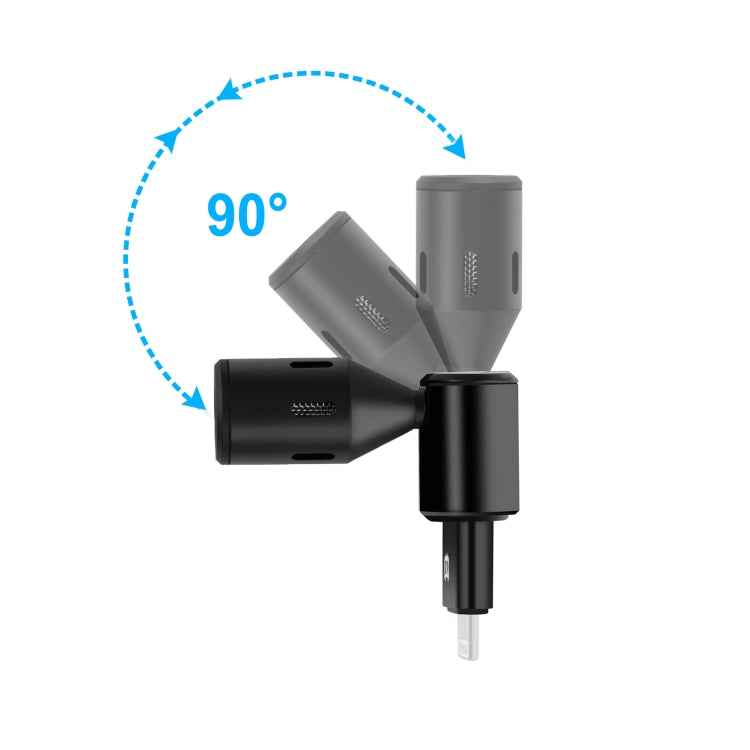 PULUZ 8PIN Jack Mobile Phone Omnidirectional Condenser Adjustable Micr ...