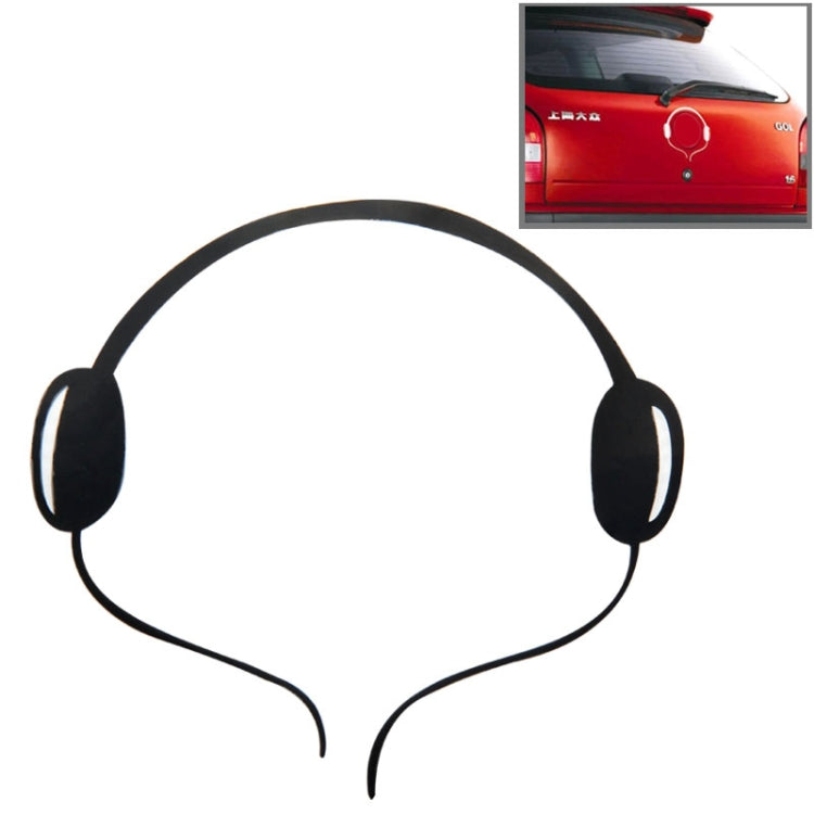 Headphone Pattern Auto Emblem Logo Decoration Car Sticker