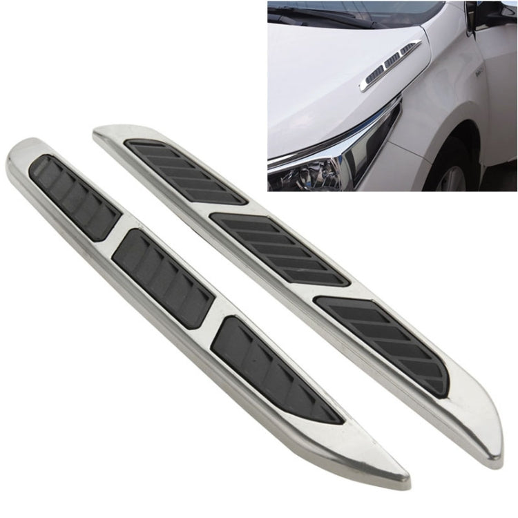 2 PCS Bonnet Air Flow Vent Fender Sticker for Car Decoration