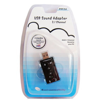 2.1 Channel USB Sound Adapter, Plastic 2.1 Channel... – Bulky Mart