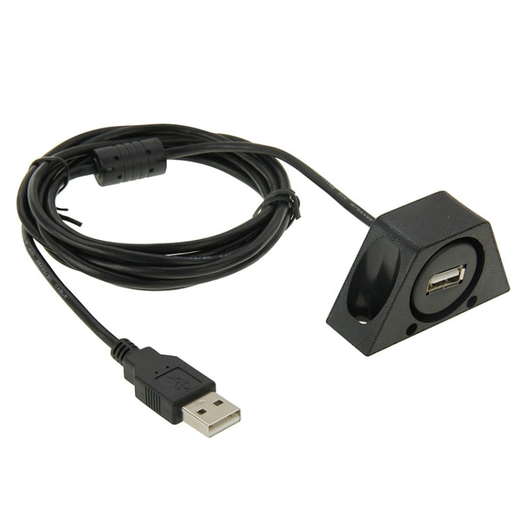USB 2.0 Male to Female Extension Cable with Car Flush Mount
