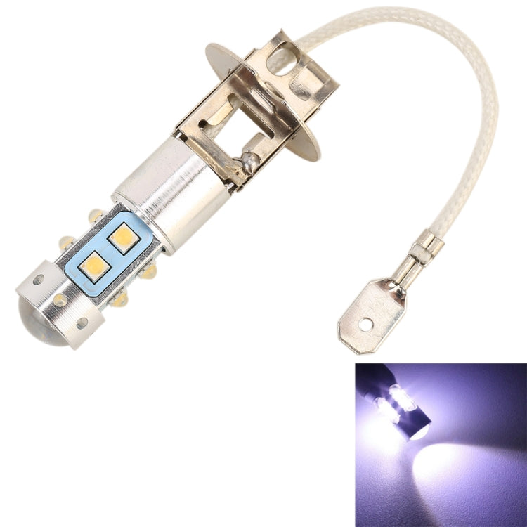 H3 50W 600LM 5500K White Light 10 SMD-2828-LEDs Car Foglight