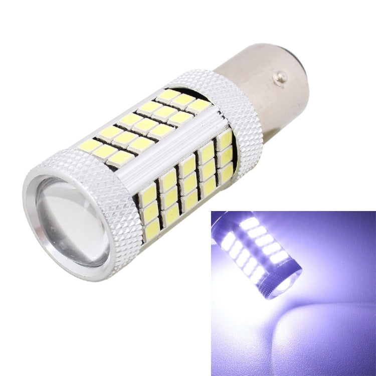 2 PCS 1157/BAY15D 12.6W 630LM 6500K White Light 2835 SMD 66 LED Car