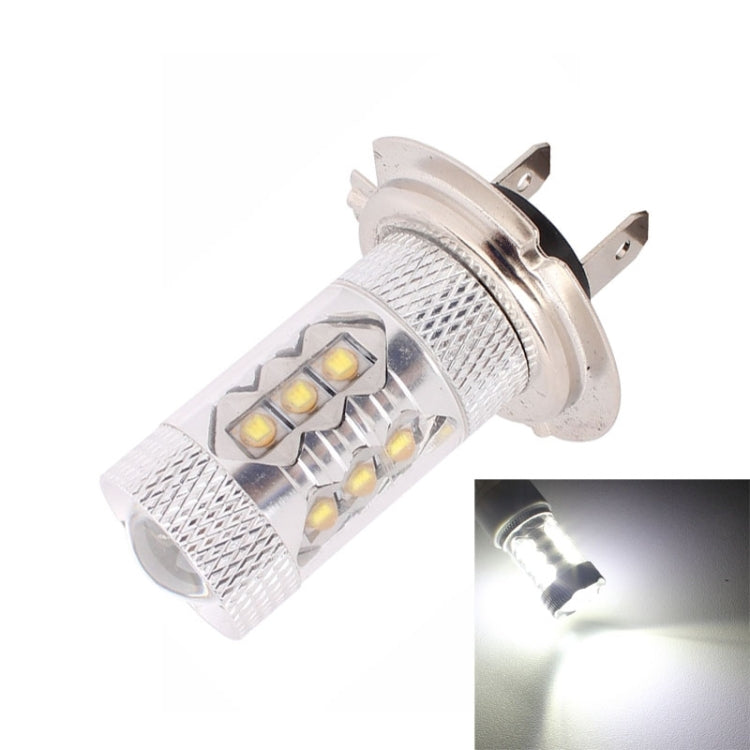 H7 80W 800LM 6500K White Light 16-3535-LEDs Car Foglight
