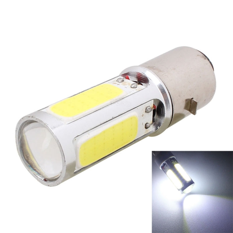 BA20D 1250LM 20W + 5W 5 x COB LED White Light Motorcycle Brake Light