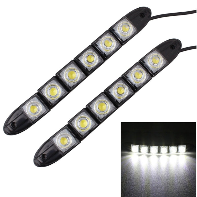 MZ 3W 2 PCS 160LM 6 LED SMD 5050 Flexible Snake LED Car Daytime