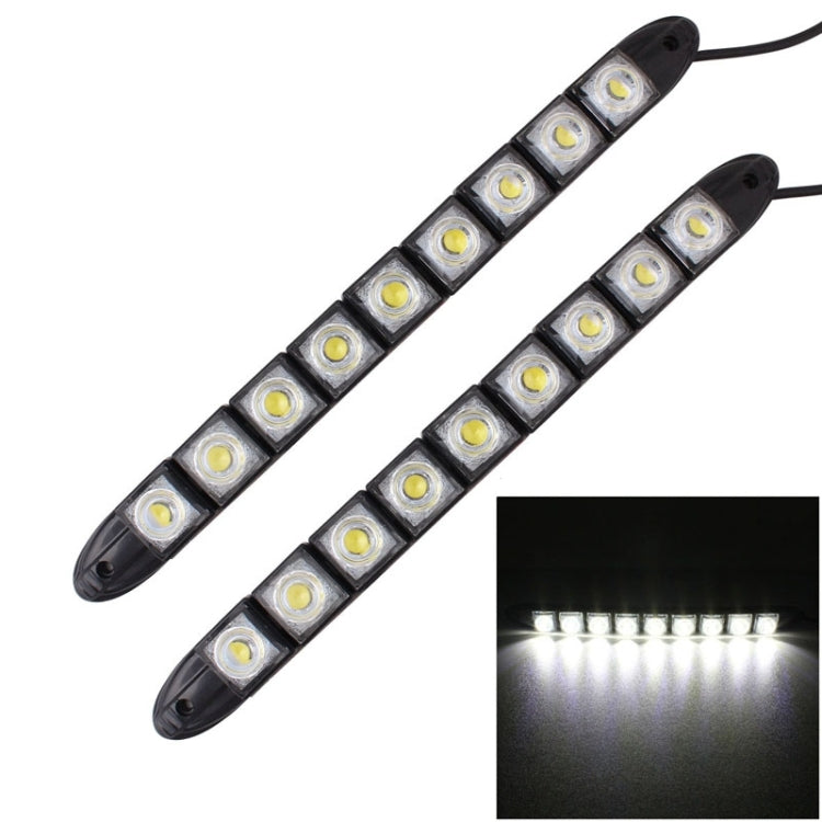 2 PCS 4.5W 9 LED SMD 5050 Flexible Snake LED Car Daytime Running