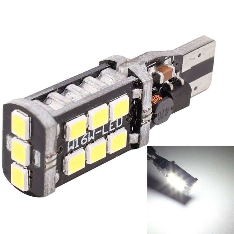 2 PCS T15 3W White LED 300LM SMD 2835 Car Rear Fog Lamp / Backup
