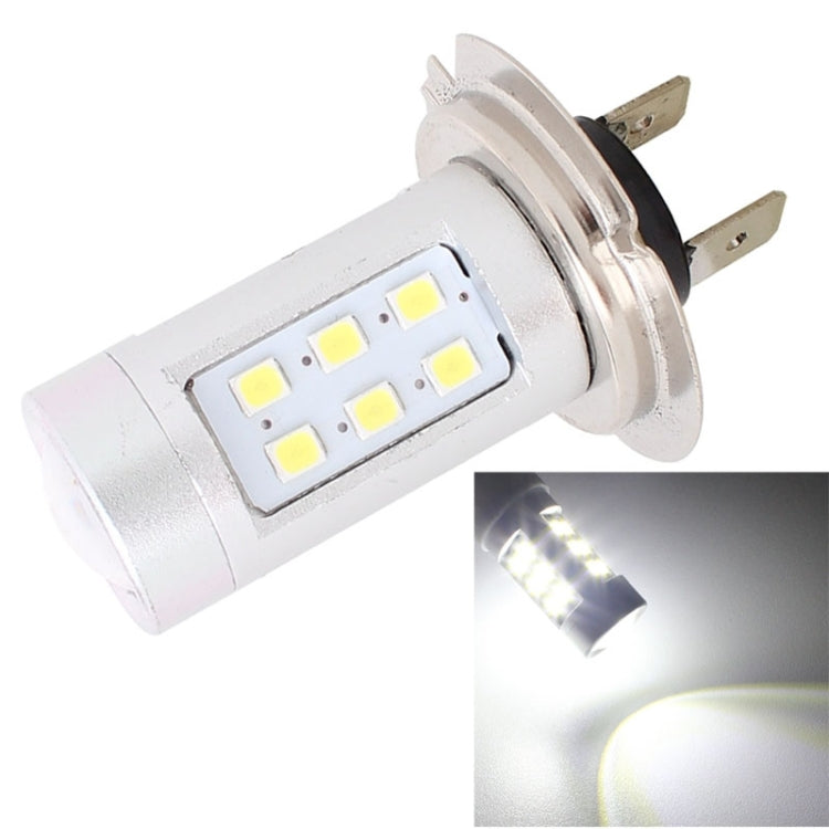 2 PCS H7 4.2W 630LM White Light 21 LED 2835 SMD Car Front Fog Light