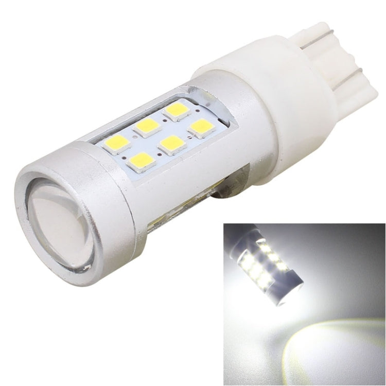 2 PCS T20 4.2W 630LM White Light Dual Wires 21 LED 2835 SMD Car Brake