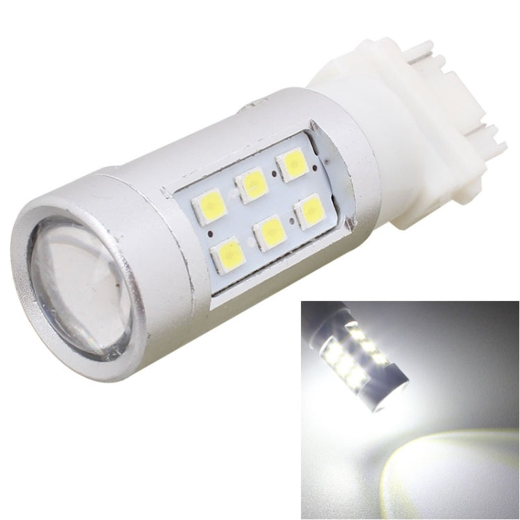 2 PCS T25 4.2W 630LM White Light Dual Wires 21 LED 2835 SMD Car Brake