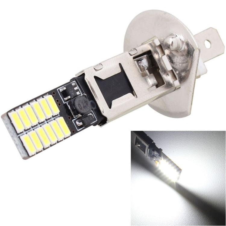 2 PCS H1 4.8W 720LM 6500K White Light 24 LED SMD 4014 Error-Free