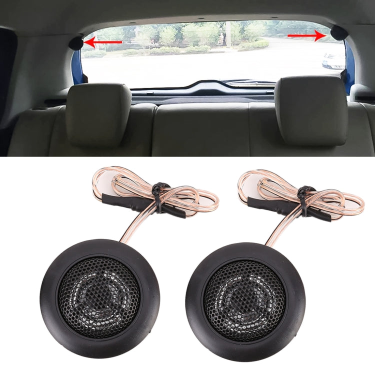 2 PCS 500W High Efficiency Mini Dome Tweeter Speakers for Car Audio