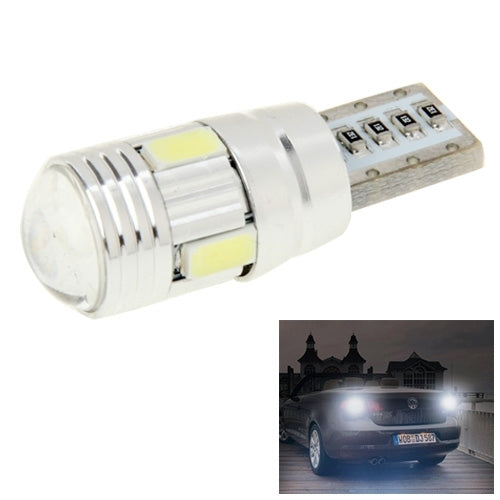 T10 2W White 130LM 6 LED SMD 5730 Backup Reverse Light Turn Signal