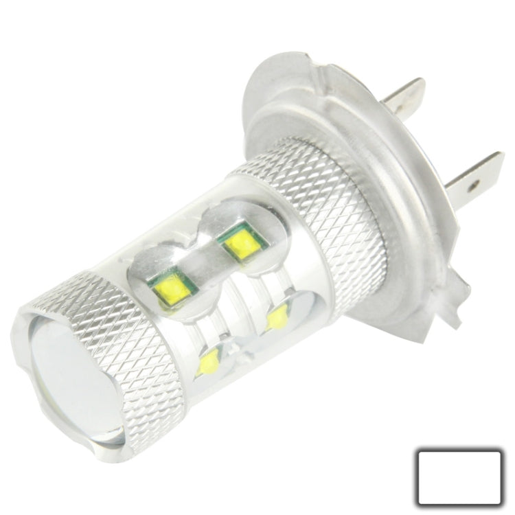 H7 60W White 12 CREE LED Fog Light for Vehicles