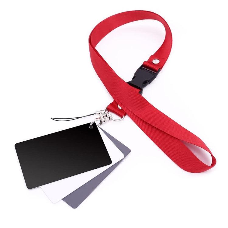 3 in 1 Black White Gray Balance Card / Digital Gray Card with Strap, Works with Any Digital Camera, File Form: RAW and JPEG, Size: 17.5cm x 12cm, Size: 17.5cm x 12cm