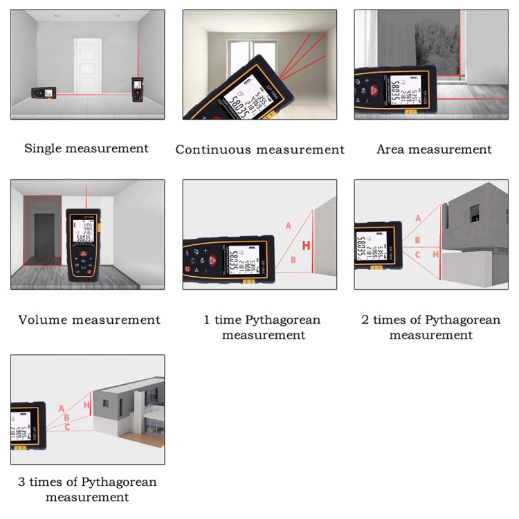 Digital Distance Meter Laser Types Specifications.pdf CP-100S Digital Handheld Laser Distance Meter, Max Measuring Distance ...