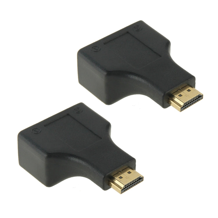 30m HDMI to Dual Port RJ45 Network Cable Extender Over by Cat 5e/6 3D