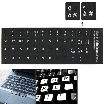 Italian Learning Keyboard Layout Sticker for Laptop / Desktop