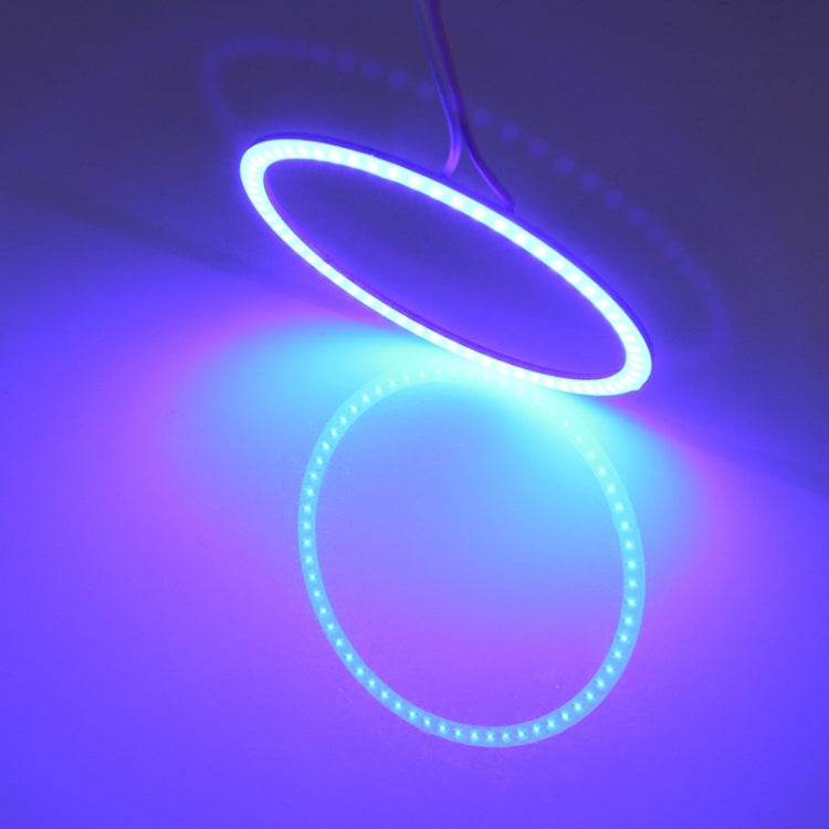 80mm 5W 180LM Angel Eyes Circles Car Headlight COB LED Lights for