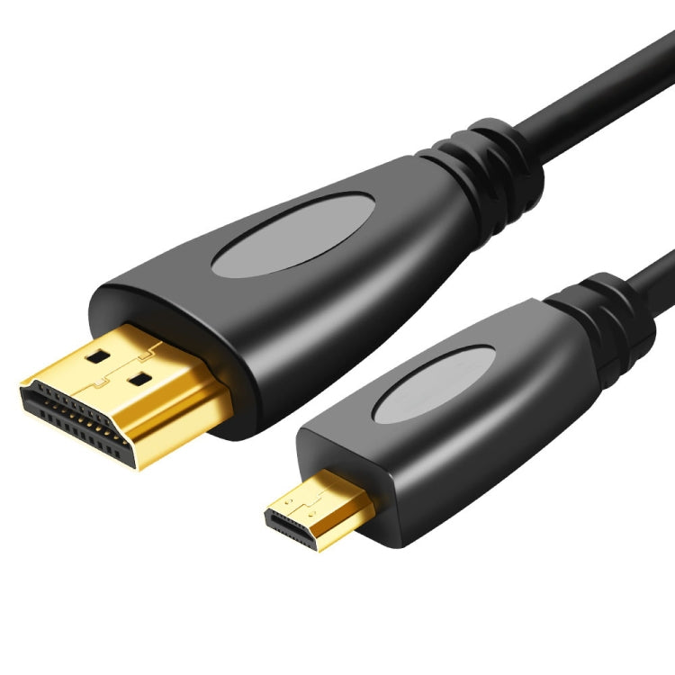 1m Gold Plated 3D 1080P Micro HDMI Male to HDMI Male cable for Mobile