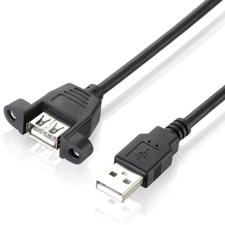 USB 2.0 AM to AF Mount Panel Cable