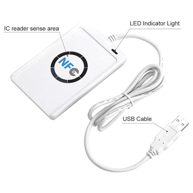 ACR122 NFC RFID USB Noncontact Smart Card Reader, Read Write Speed up ...