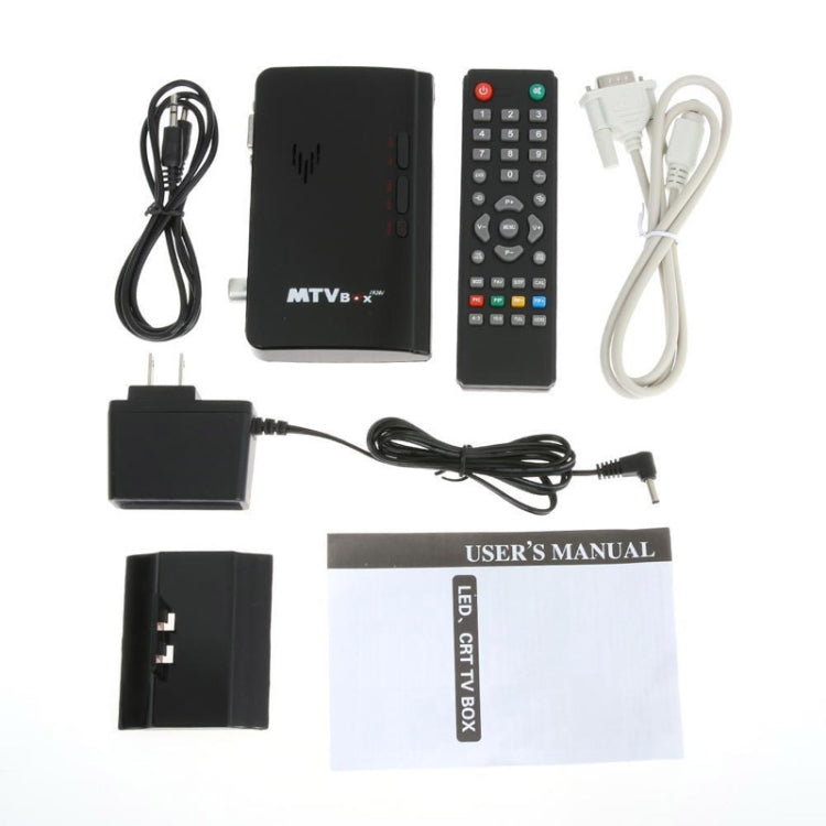 Global Mini LCD TV Receiver Box Digital Computer VGA TV Programs Tuner ...