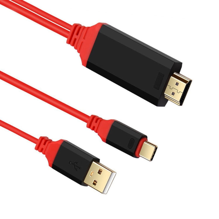 2 in 1 USB-C / Type-C + USB Power Supply Interface to 4K x 2K Ultra
