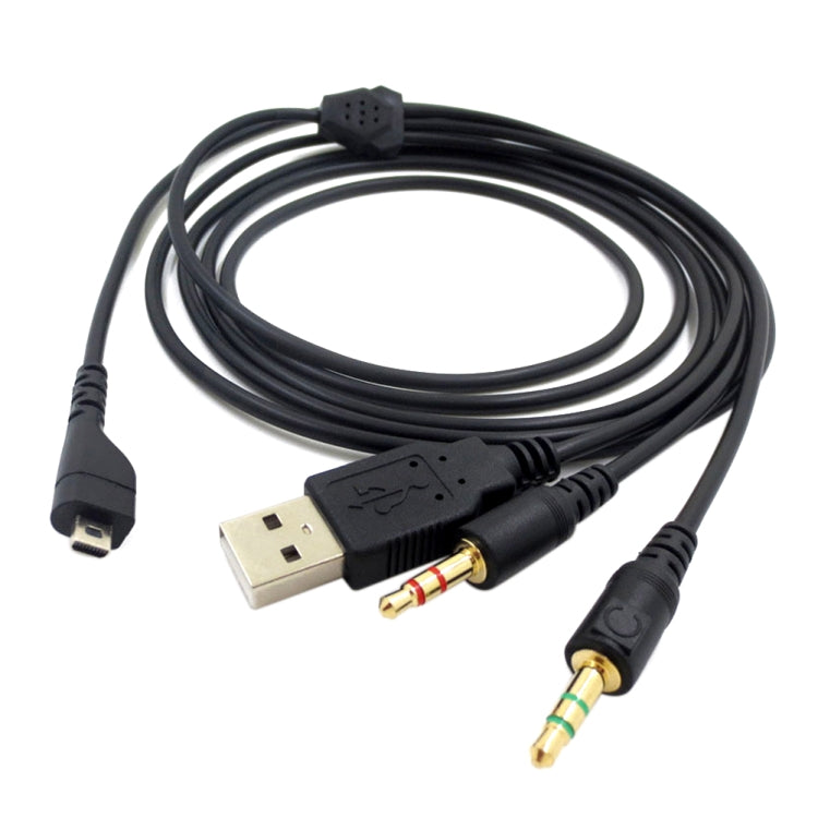 ZS0224 3-Prong Headphone Audio Cable for SteelSeries Arctis 3 / 5 / 7