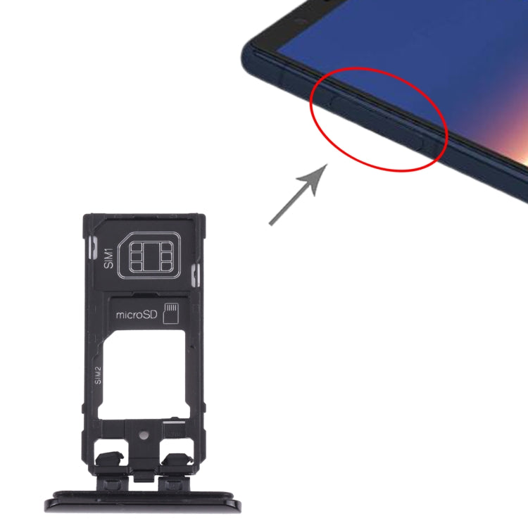 SIM Card Tray + SIM Card Tray / Micro SD Card Tray for Sony Xperia 5 ...