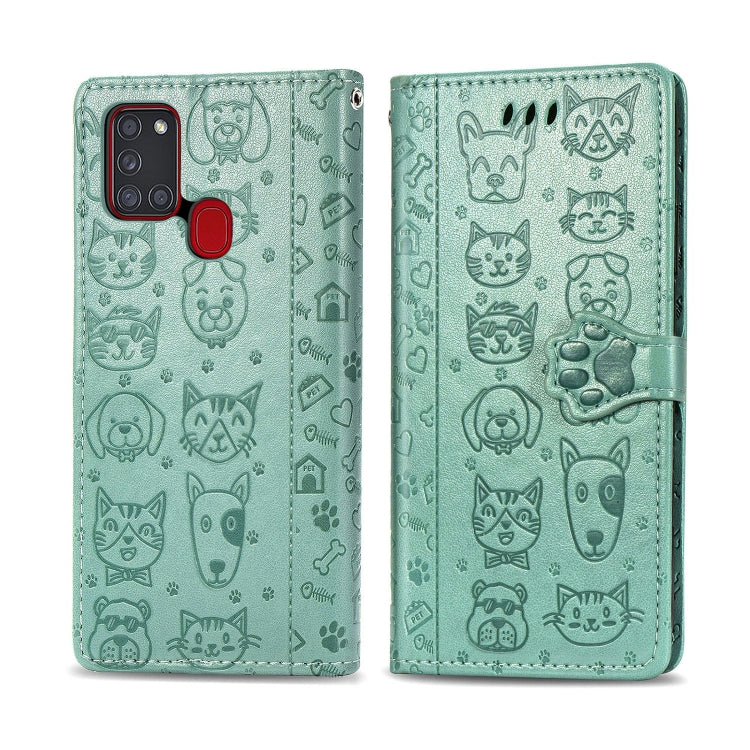 Lovely Cat and Dog Embossing Pattern Horizontal Flip Leather Case , with Holder & Card Slots & Wallet & Cartoon Clasp & Lanyard, For Huawei Nova 7, For Huawei Nova 7 Pro, For Huawei Honor Play 9A, For Huawei Honor 30, For Huawei Honor 30S              ...