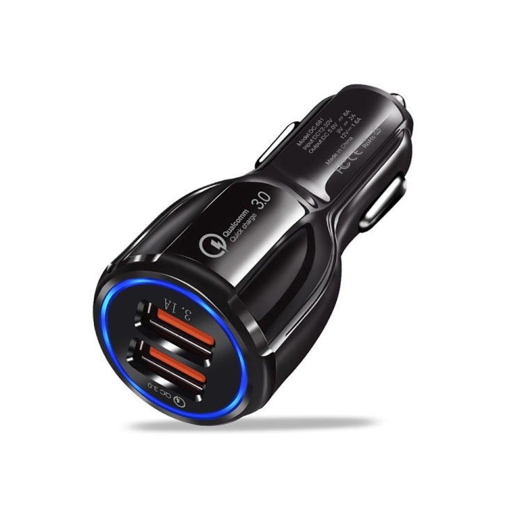 Qc3.0 Dual USB 6A Vehicle Fast Charger / Mobile Phone Tablet Fast