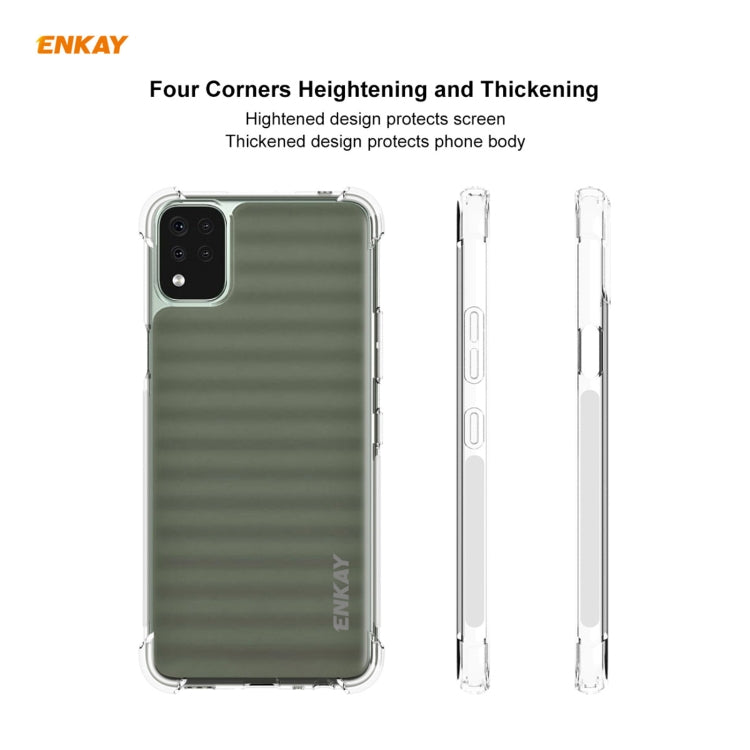 Hat-Prince ENKAY Clear TPU Shockproof Case Soft Anti-slip Cover, For LG K42, For LG K52 / Q52 / K62 / K62+, For Motorola Moto E7, For Motorola Moto G 5G, For Motorola Moto G9 Power, For Xiaomi Redmi Note 9 4G / Redmi 9 Power, For Honor 10X Lite        ...