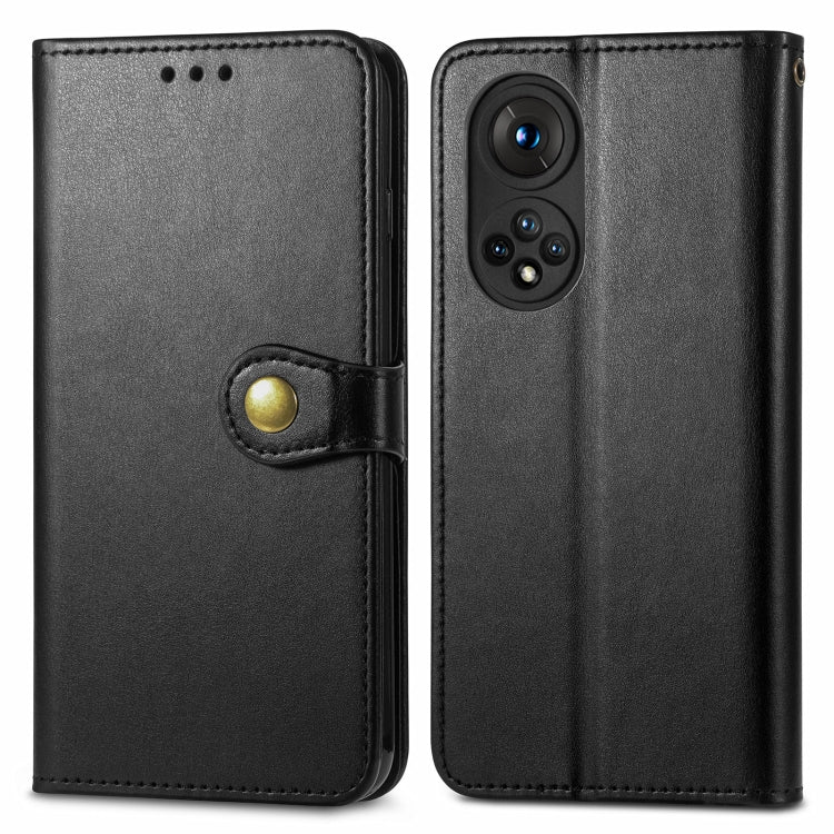 Solid Color Leather Buckle Phone Case with Lanyard & Photo Frame & Card Slot & Wallet & Stand Function, For Honor  50 Pro, For Nokia 1.4, For UMIDIGI  A9, For Xiaomi Redmi Note 10 Pro 5G