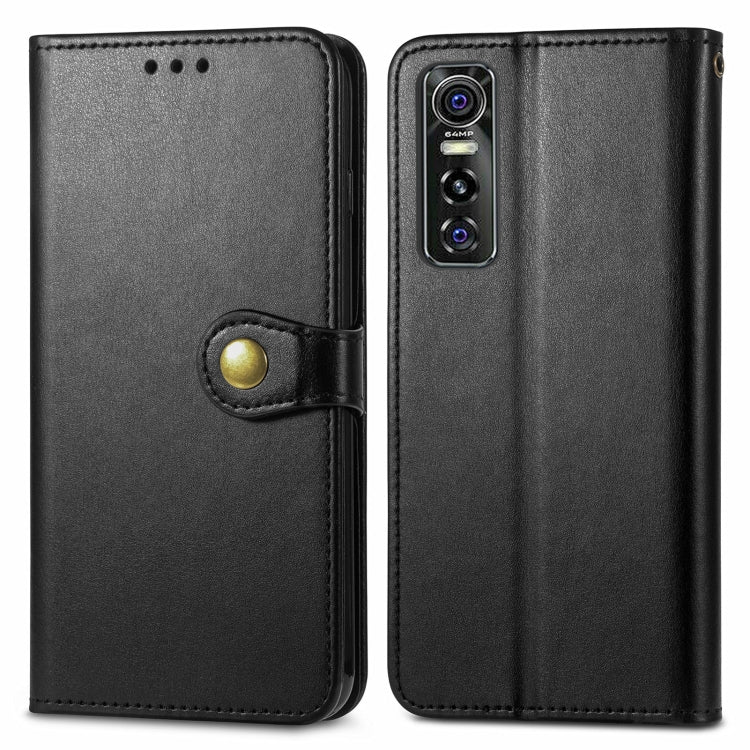 Solid Color Leather Buckle Phone Case with Lanyard & Photo Frame & Card Slot & Wallet & Stand Function, For vivo S7e, For vivo S7, For vivo S10 / S10 Pro, For vivo V20 2021