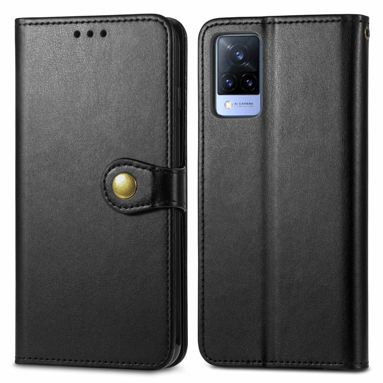 Solid Color Leather Buckle Phone Case with Lanyard & Photo Frame & Card Slot & Wallet & Stand Function, For vivo V21 5G, For Wiko Y61, For Xiaomi Redmi 10, For Huawei Maimang 10 SE